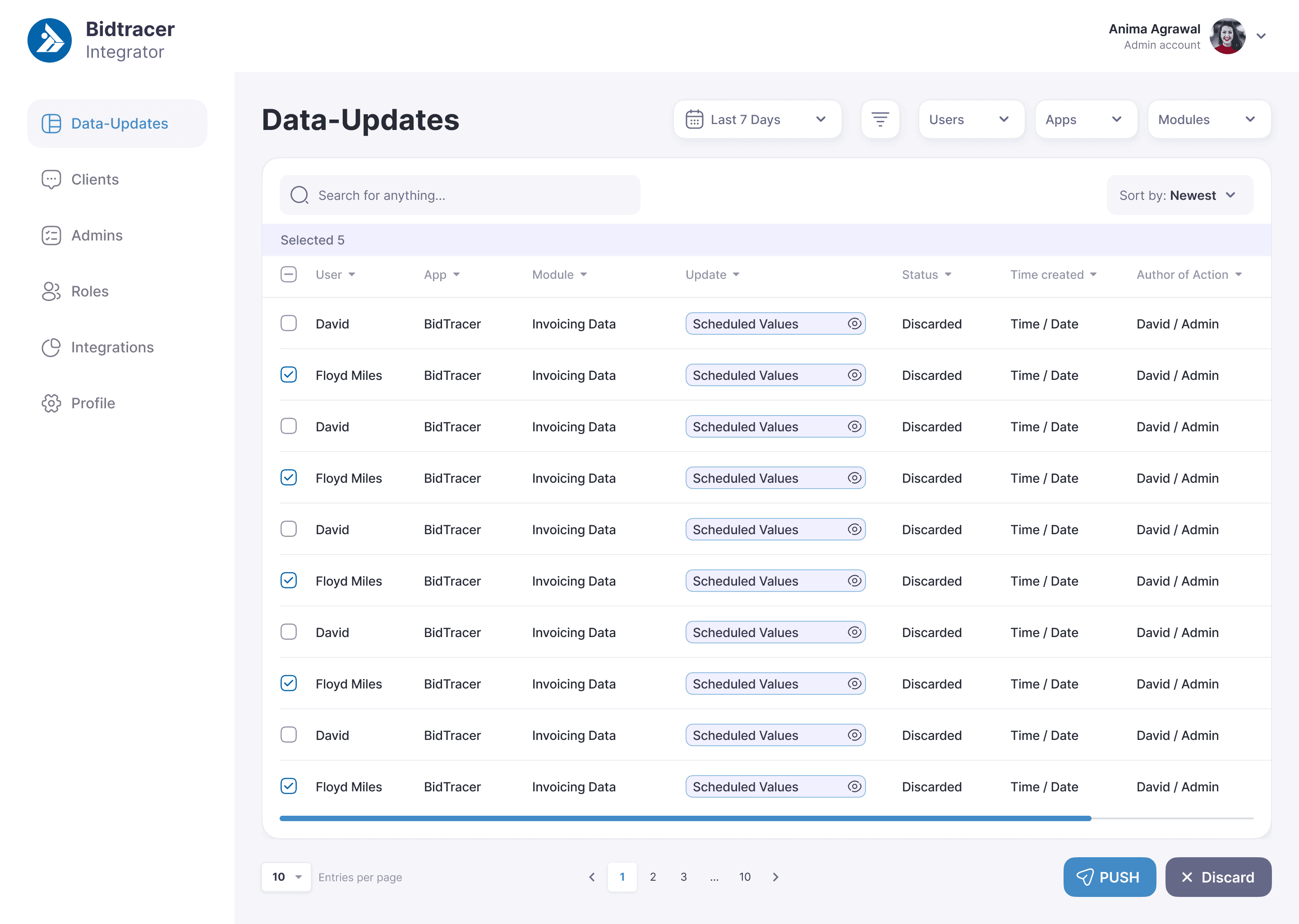  Data-Updates